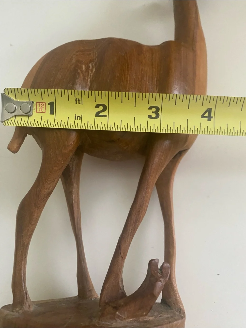 MCM Teak Wooden Antelope Gazelle 12” Tall